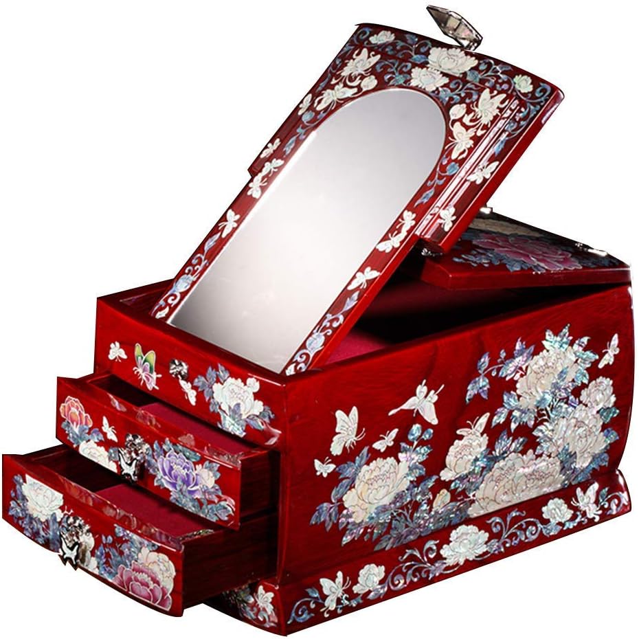 Wooden,Chinese Storage Box,Crafts,Jewelry Storage Box,Dressing Box