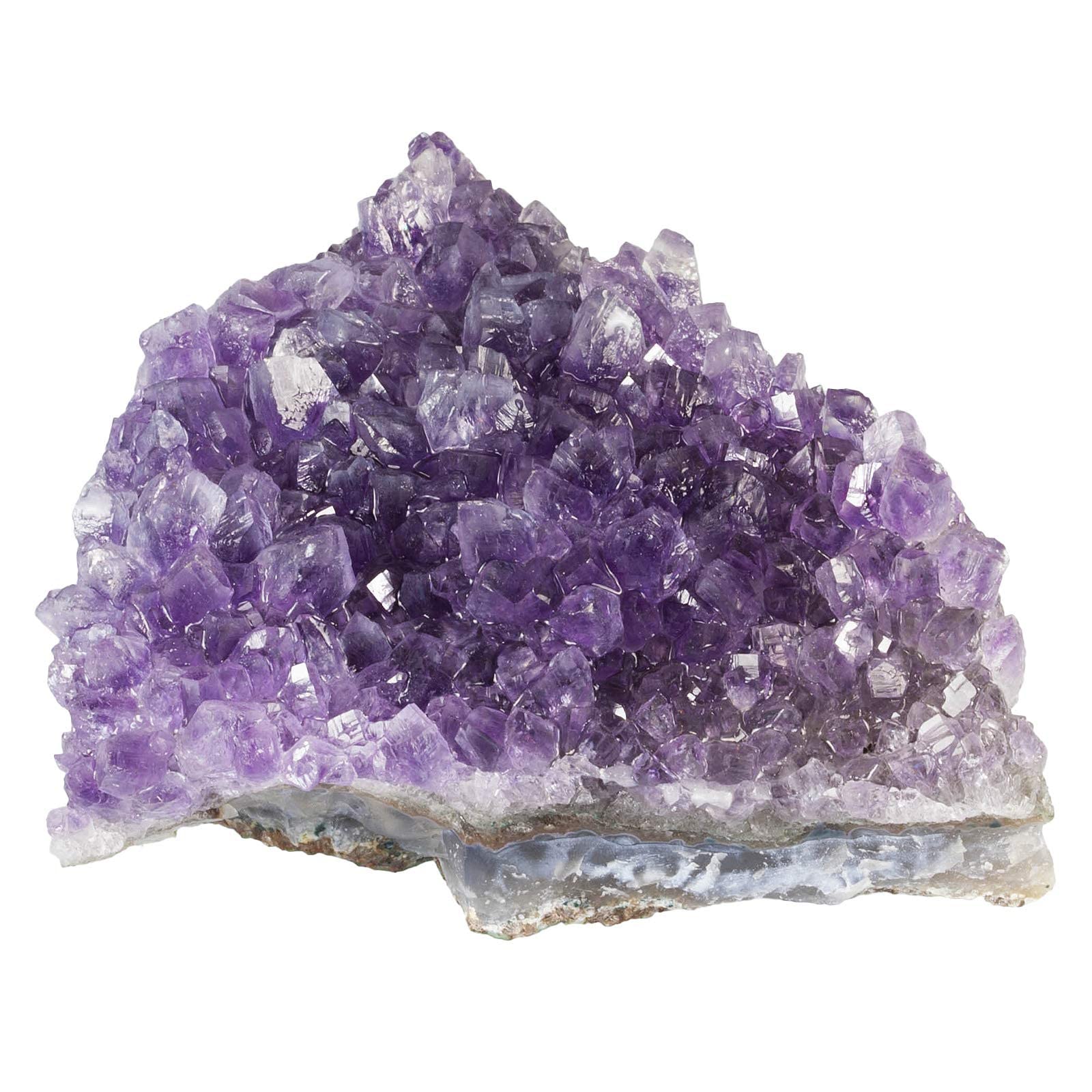 Nupuyai Natural Amethyst Druse Rough Stone Irregular Crystal Cluster Drusy Piece Reiki Healing Stone Decoration