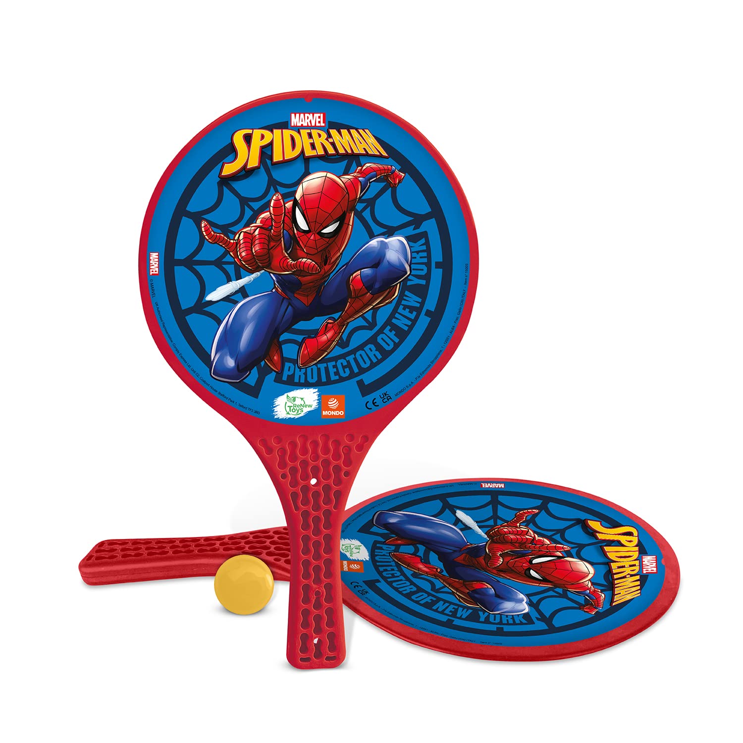 Spiderman Mondo Paddle Bat Set with Ball