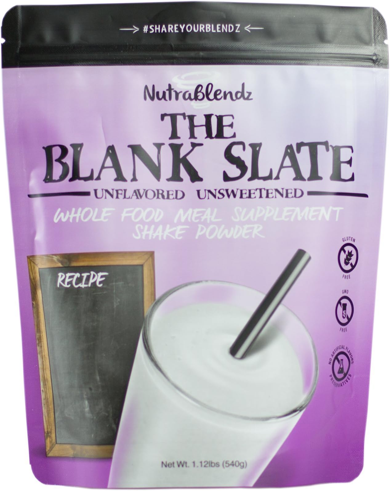 Meal Replacement Nutritional Protein Shake Whole Food Unflavored Unsweetened. No GMO No Gluten All Natural. Multisource Protein Blend, Coconut Oil Prebiotics & More.