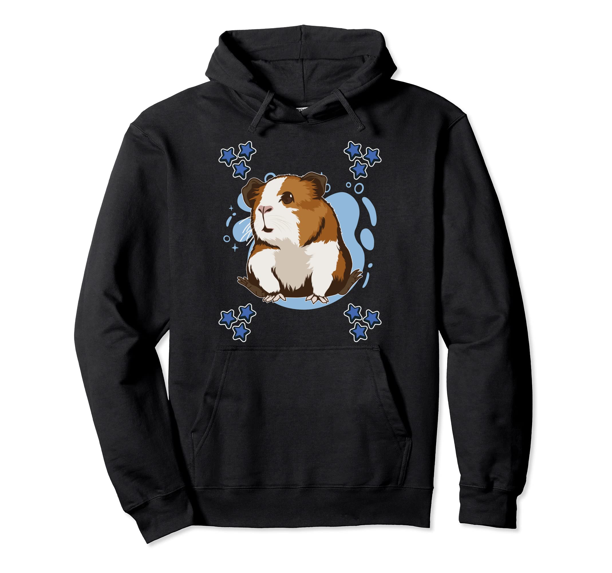 Cavy Blue Design Guinea Pig Pullover Hoodie
