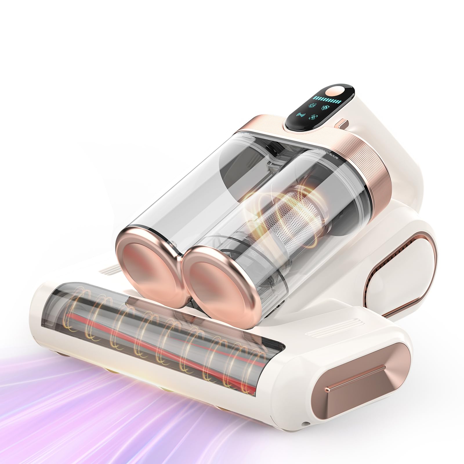 Photo 1 of Cordless Mattress Vacuum Cleaner 16Kpa Handheld Vacuum, Bed Vacuum Cleaner with 253.7nm UV-C Light,HEPA Filter & Ultrasonic, Portable Vacuums for Bed Couch Sofa Crib Birthday Gifts for women mom