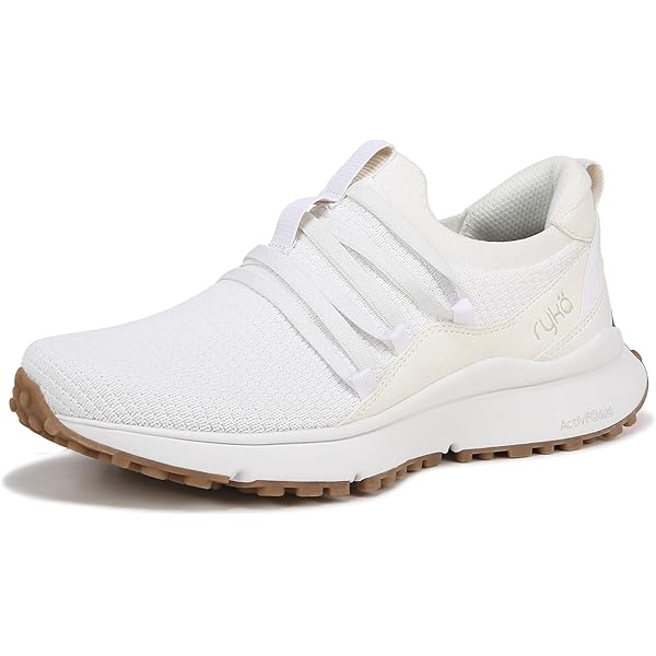 Amazon.com | Ryka Womens Jumpstart Zip Slip On Sneaker White