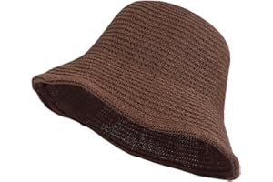 Eigso Mesh Woven Bucket Hat for Women Men Womens Fashion Outdoor Fisherman Cap for Woman Man