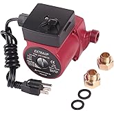 EXTRAUP 3/4 NPT 110V Hot Water 3-Speed Cast Iron Circulation Pump Circulator Pump