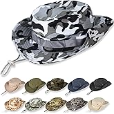 Sun Hats for Men Women Bucket Hat UPF 50+ UV Protection Boonie Hat for Safari Fishing Hiking Garden Beach