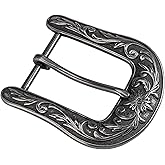 Tolongland Western Belt Buckle - 1.5" Retro Cowboy Replacement Belt Buckle for Men & Women