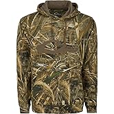Drake Waterfowl Men's Soft Moisture-Wicking Hunting Hoodie w/Drawstring Hood & Kangaroo Pouch, Embroidered Logo, Max-5 Camo