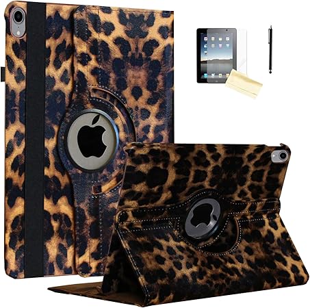 Amazon Com Jytrend Case For 10 5 Inch Ipad Air 3rd Rotating Stand Smart Magnetic Auto Wake Up Sleep Cover For 19 Ipad Air 3 152 153 154 123 Muuq2ll A Mv1d2ll A Mv172ll A Mv0f2b A Mv112ch A Leopard