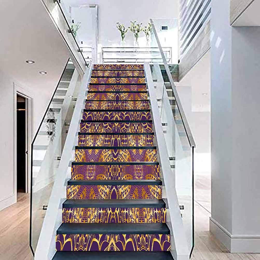 Vinyl Stair Peel and Stick SelfAdhesive Decals, Purple