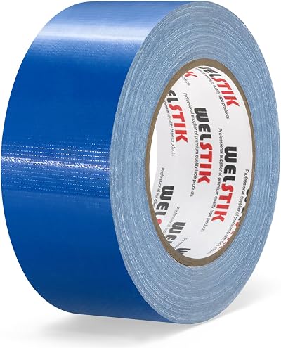 WELSTIK Blue Duct Tape Waterproof 50mm x 41M 7.5 Mil Thick for Repairs DIY