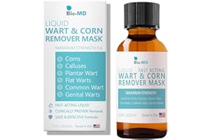 BIO-MD Fast Action Liquid Wart Gel Maximum Strength - Wart Liquid with Salicylic Acid - Fast-Acting Wart Liquid Freeze Off Designed for Warts, Plantar Wart, Genital Wart, Common Wart, Flat Wart, Corn, Callus