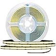 Flexible COB LED Strip Lights,8mm Warm White 3000K 24V 32.8ft/10m,320LEDs/M Super Bright High Density FCOB LED Strip Light fo