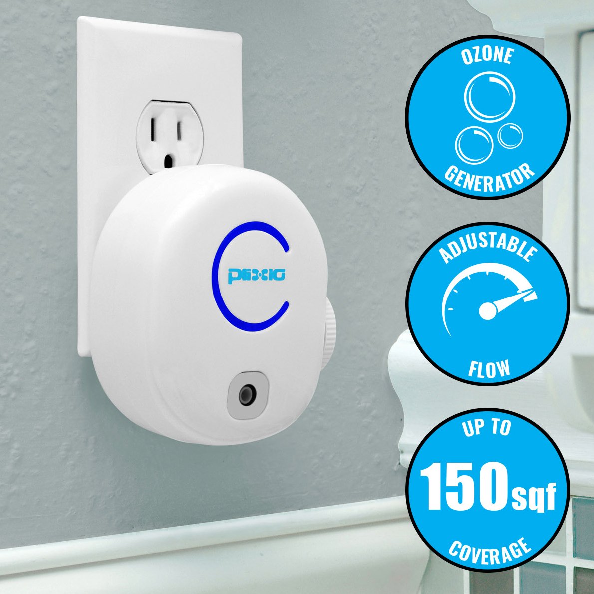 Plixio Ionic Air Purifier for Home or Office - Filter less Portable Ionic & Travel, Plug in system