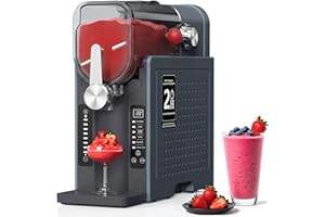 WIZAURA Slushie Machine, Slushy for Home No Ice Need, Large Capacity Professional Frozen Drink Maker & Margarita Machine, 6 Presets for Milkshakes, Frappés, Slush, Ice Cream. Black