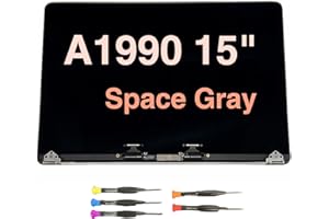 Fotisangea 661-10356 A1990 LCD for MacBook Pro 15'' LED Screen Display Assembly EMC3359 3215 2018 2019 Space Grey