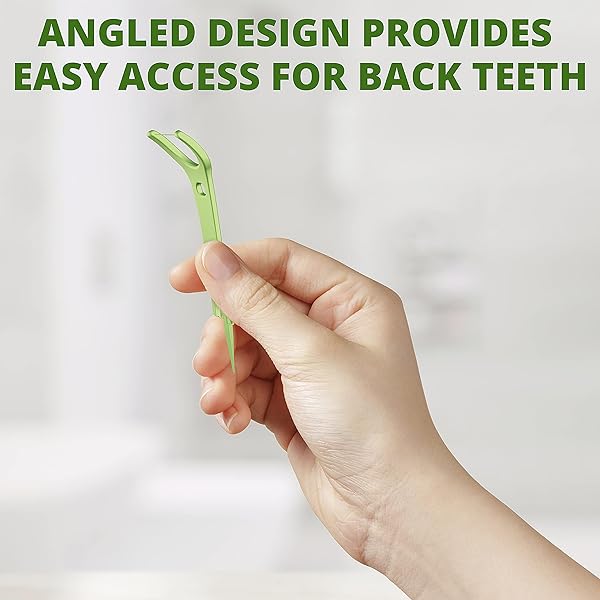 PLACKERS BACK TEETH MICRO MINT DENTAL FLOSSERS, DELICIOUS MINT FLAVOR, 75 COUNT, PROVIDES EASY ACCESS FOR BACK TEETH, BUILT-IN PROTECTED PICK, EASY STORAGE, 75 COUNT