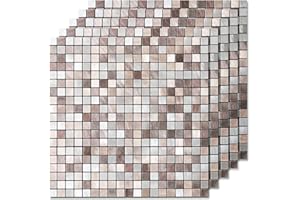 Peel and Stick Backsplash, Kitchen Backsplash Peel and Stick Tile, Self Adhesive Copper Tiles for Bathroom & Fireplace Decora
