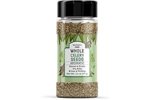 Unpretentious Whole Celery Seed, 3.5 oz, Sauces & Dry Rubs, Brine Seasoning, Aromatic