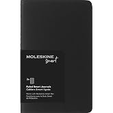 Moleskine Smart Cahier Journal, Soft Cover, Pocket (3.5" x 5.5") Ruled/Lined, Black, 56 Pages - Compatible w/ Moleskine Smart Pen
