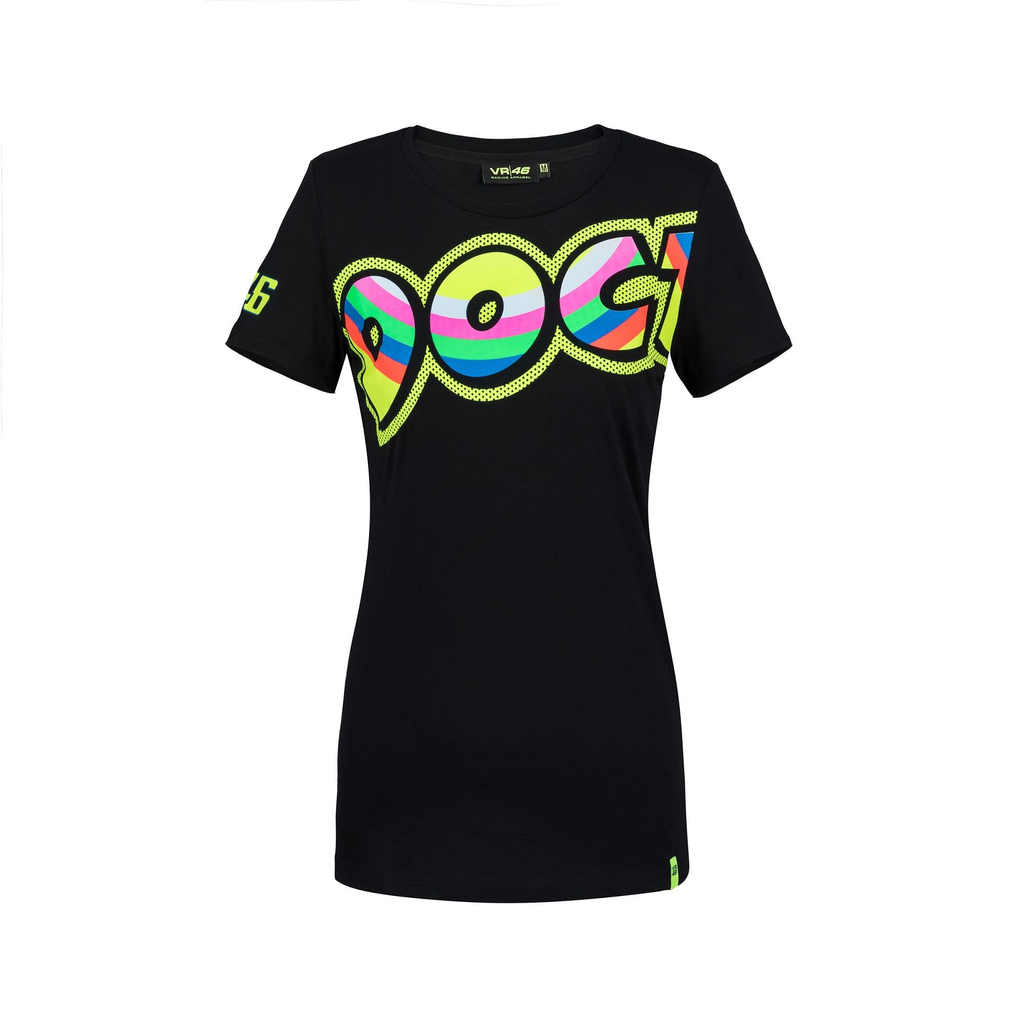 Valentino Rossi Vrwts307304001 T-Shirt, T-Shirt, Vr46, The Doctor Women, Black, L 98 cm/39In Chest