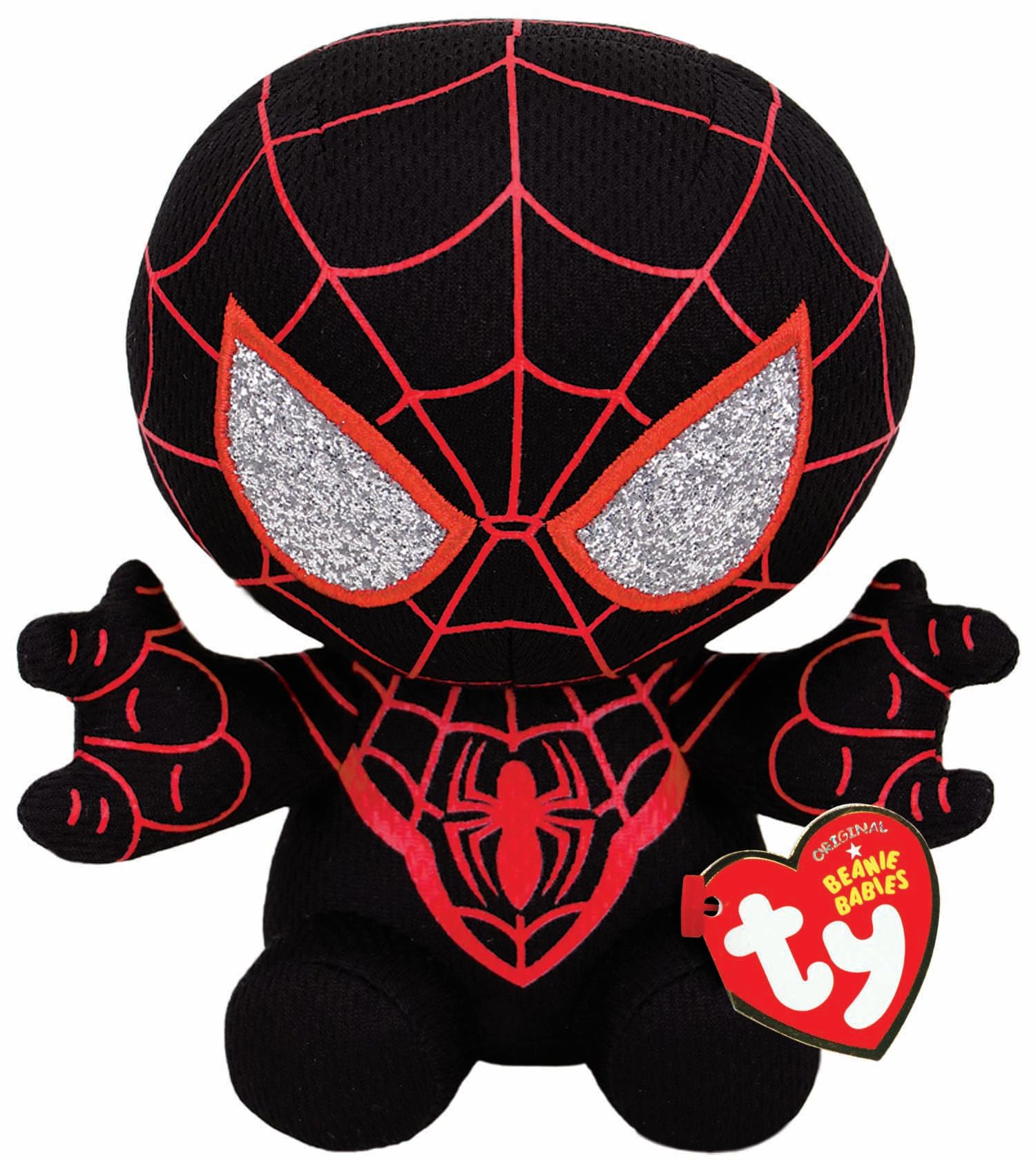 TY Marvel Avengers Miles Morales, Licensed Squishy Beanie Baby Soft Plush Toys, Collectible Cuddly Stuffed Teddy — image 1
