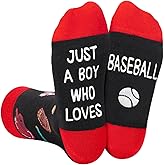 HAPPYPOP Gaming Gifts Teen Boys - Baseball Hockey Football Basketball Gaming Socks for Men