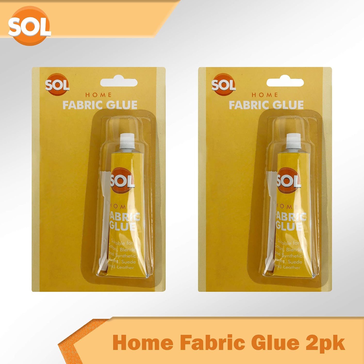 SOL 2pk x 50ml Fabric Glue Strong with Spreader & Tape Measure, Scout Badge Adhesive for Crafts Upholstery, Material, Textile - Image 5