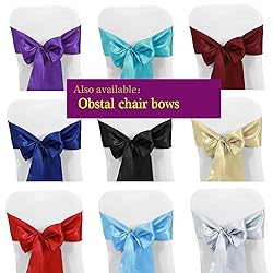 Obstal 6 Pack Stretch Spandex Table Covers for 6
