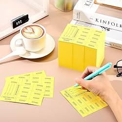 Kosiz 1000 Sheet 10 Bid Raffle Tickets Chinese