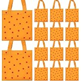 Lxdmnj 20Pcs Yellow and Red Stars Print Party Favors Anime Theme Non-woven Bags with Handles Candy Goodie Gift Bags for Dragon Theme Birthday Baby Shower Party Supplies