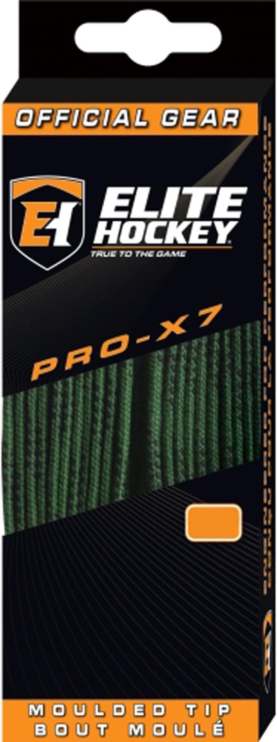Elite Hockey PRO-X7 Wide Molded Tip Cotton Hockey Skate Laces (Color, Size Choice) : Sports & Outdoors