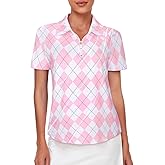 Viracy 1/4 Zip Up Womens Golf Polo Shirts Short Sleeve Moisture Wicking Workout Tops