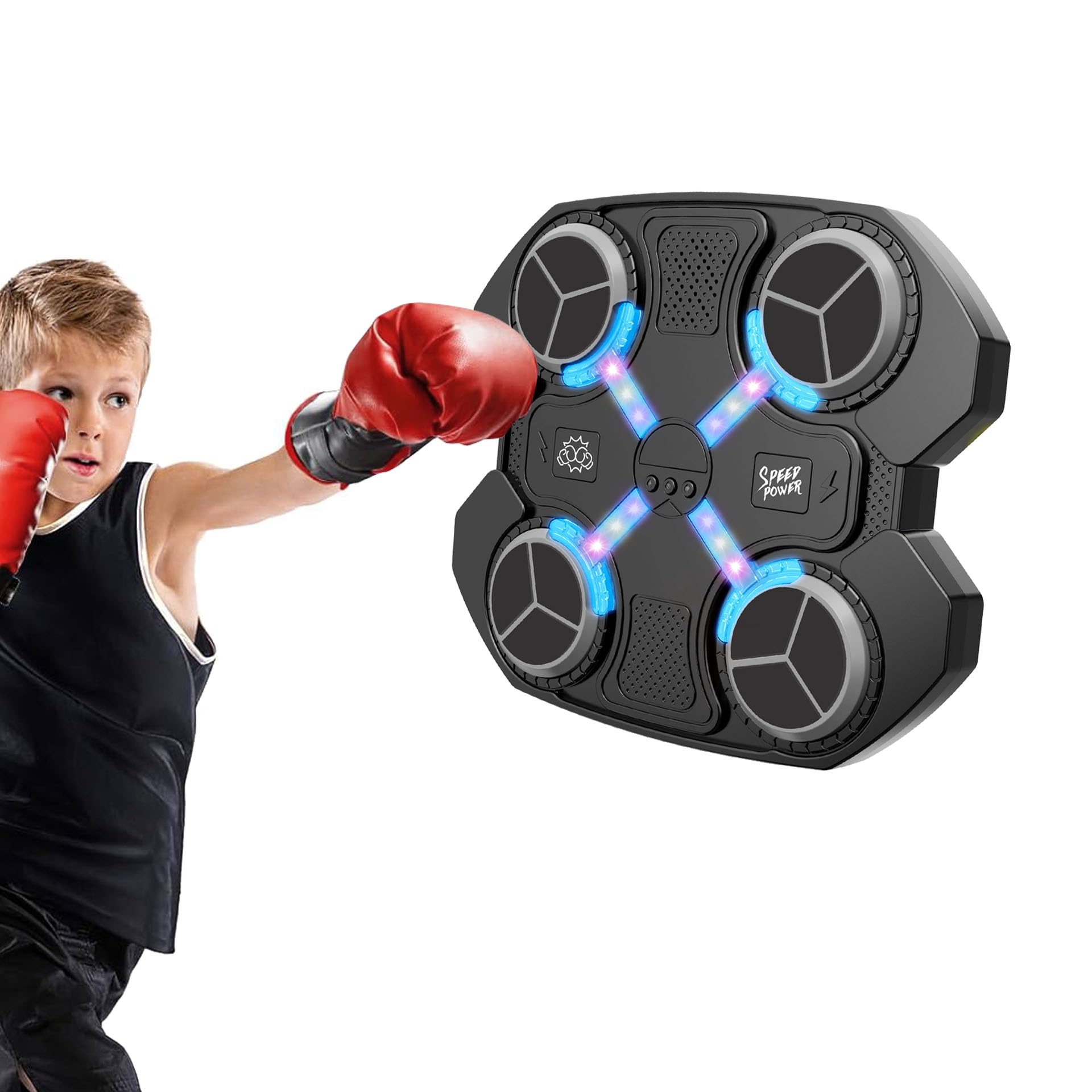 Macchina Da Boxe Musicale Bluetooth Intelligente Per Adulti/bambini Sport Fness Boxe Bersaglio Da Parete Muay Thai Reaction Trainer Regalo Per Bambini