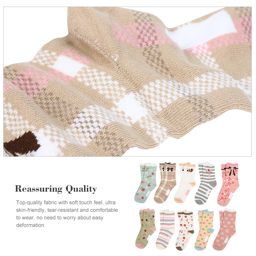 VBIGER Niñas Calcetines Calcetines de algodón Casual Calcetines de dibujos animados adorable