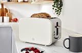 Swan Nordic 2 Slice Toaster 900W 6 Browning Levels Defrost Reheat White view 2