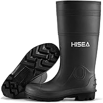 【U LAN】Premium Heavy Classic Rain Boots Amazon.com | HISEA Men's Rain Boots PVC Rubber Boots with