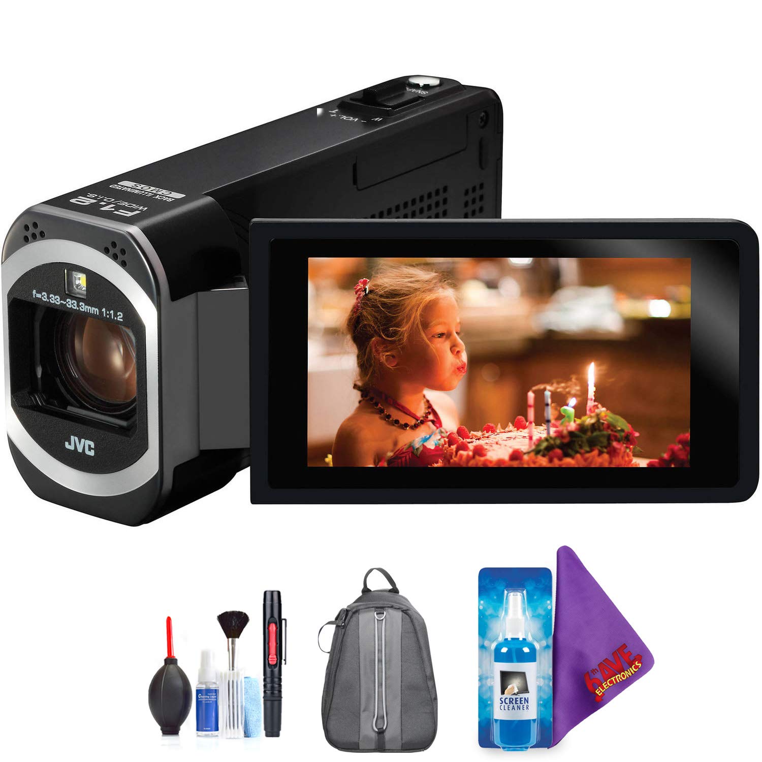 JVC GZ-VX700 Full HD Everio Camcorder with WiFi (Black) + Pro