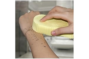BOBI CARE Magic Exfoliating Bath Sponge (2 pcs), 3D Super Soft Exfoliating Bath Sponge, Skin Friendly and Reusable for Adults Children and Pregnant Women Alternative to exfoliating Gloves