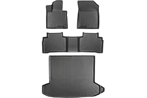iLHOCAR Floor Mats for Hyundai Tucson 2022-2026, 4 Pcs Full Set All Weather Cargo Liner Trunk Car Carpet Rubber Mat Compatibl