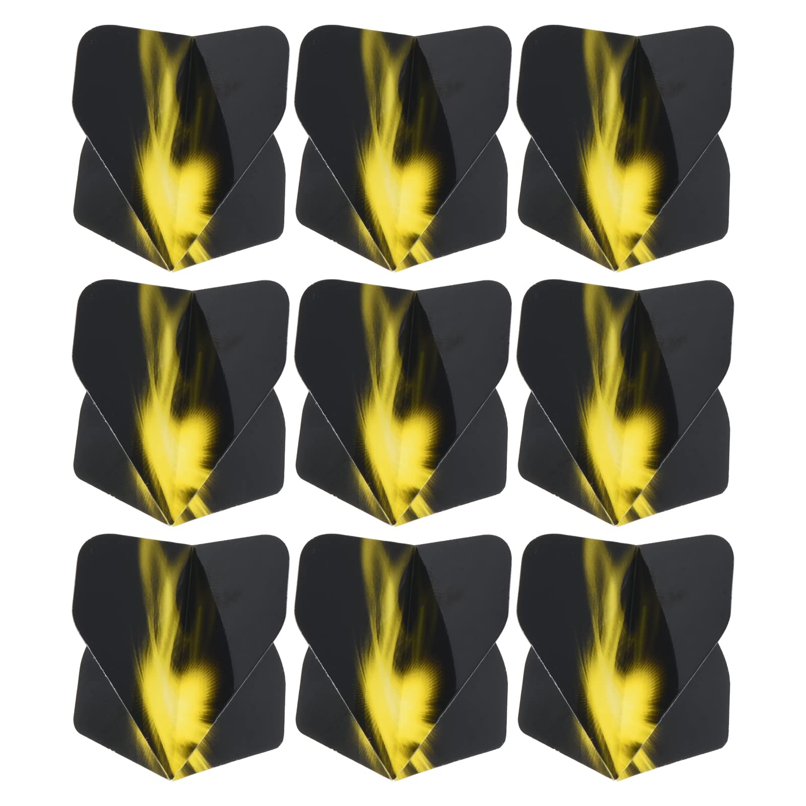 PATIKIL Dart Flights, 9 Pack PET Standard Darts Accessories Replacement Parts for Soft & Steel Tip, Black, Yellow