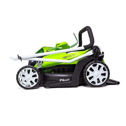 Greenworks 40V 14 inch Cordless Lawn Mower, Tool Only, MO40B00 in