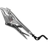 Strong Hand Tools Extractor 7.5 in. Adjustable Locking Pliers, 2.25 in. Max Capacity, Dual-Position Lock for Pipe, Serrated Grip, V-Notch, Hammerhead, PBX720