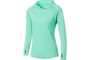 Willit Women's UPF 50+ Sun Protection Hoodie SPF Shirt Long Sleeve Hiking Fishing Outdoor Shirt Lightweight Hoodie