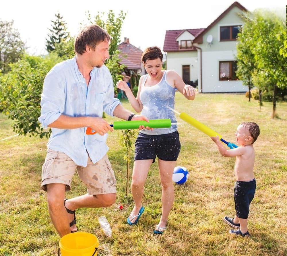 ToyerBee Water Gun for Kids, 6 Pack Water Guns, 16''-25.5'' Water Gun Shoots up to 35ft, Squirt Guns for Kids&Toddlers&Adults, Best Summer Water Cannon in Swimming Pool, Beach: Toys & Games