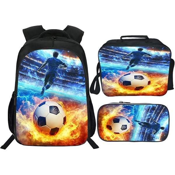 Kids Backpack Set 3PCS - Lightweight School Bag With Lunch Box & Pencil Case, Boys & Girls