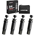LASFIT AIR D4 Adjustable Auto Stop Tire Deflator Kit (10-30PSI) 4pcs Screw on Tyre Air Down Tool for Offroad 4X4 Overlanding (with 4 Valve Caps)