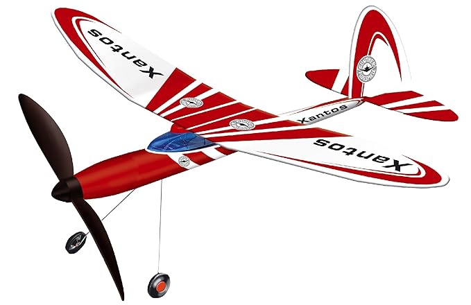 Günther 1632 - Gummimotor Flugmodell Xantos, ca. 74 x 61 cm
