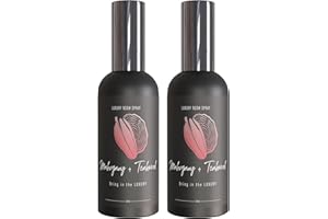 605PRODUCTS 605 Products Luxury Room Spray - Room Freshener Spray - Essential Oil Based Air Freshener Spray for Bedroom Bathroom - Mist Room Spray - Room Fragrance Long Lasting (2 Pack Mahogany Teakwood, 3.4oz)