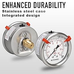 SCTSNSR 0 to 200 Psi Pressure Gauge, Glycerin